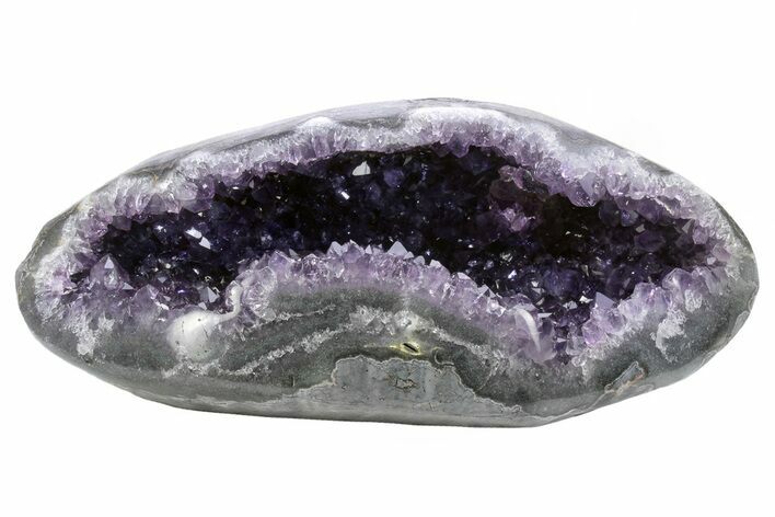 Purple Amethyst Geode with Polished Face - Uruguay #233683